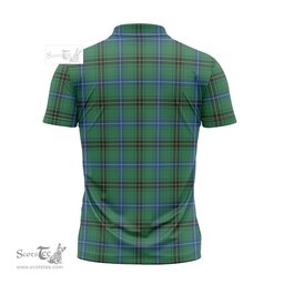 ScotsTee Shop Scottish Henderson Ancient Clan Crest Tartan Zipper Polo Shirt