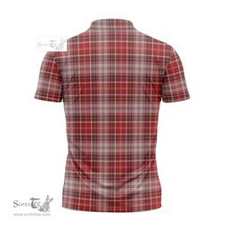 ScotsTee Shop Scottish MacDougall Dress Clan Crest Tartan Zipper Polo Shirt