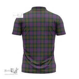 ScotsTee Shop Scottish MacDonell of Glengarry Clan Crest Tartan Zipper Polo Shirt