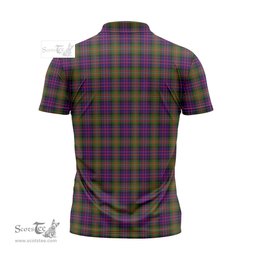 ScotsTee Shop Scottish MacDonell of Glengarry Modern Clan Crest Tartan Zipper Polo Shirt