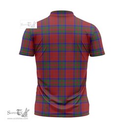 ScotsTee Shop Scottish MacGillivray Clan Crest Tartan Zipper Polo Shirt