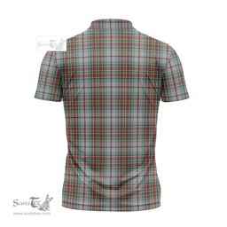 ScotsTee Shop Scottish MacBain Dress Clan Crest Tartan Zipper Polo Shirt