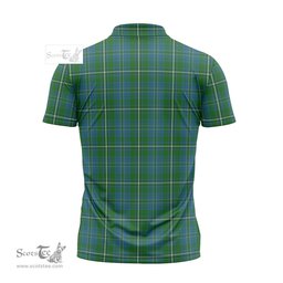 ScotsTee Shop Scottish Hay Hunting Clan Crest Tartan Zipper Polo Shirt