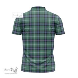 ScotsTee Shop Scottish MacDonald of the Isles Hunting Ancient Clan Crest Tartan Zipper Polo Shirt