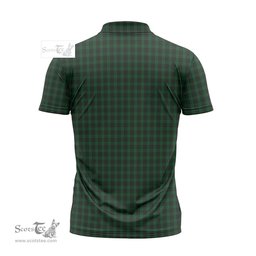 ScotsTee Shop Scottish Graham Clan Crest Tartan Zipper Polo Shirt