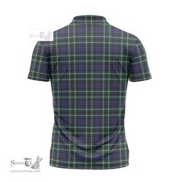 ScotsTee Shop Scottish Graham of Montrose Modern Clan Crest Tartan Zipper Polo Shirt