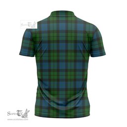 ScotsTee Shop Scottish MacKay Modern Clan Crest Tartan Zipper Polo Shirt