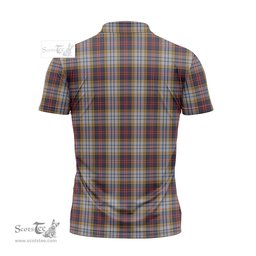 ScotsTee Shop Scottish MacInnes Ancient Hunting Clan Crest Tartan Zipper Polo Shirt