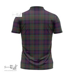 ScotsTee Shop Scottish MacDonald of Clan Ranald Clan Crest Tartan Zipper Polo Shirt