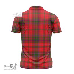 ScotsTee Shop Scottish MacDougall Modern Clan Crest Tartan Zipper Polo Shirt