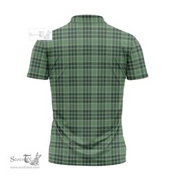 ScotsTee Shop Scottish MacDonald Lord of the Isles Hunting Clan Crest Tartan Zipper Polo Shirt