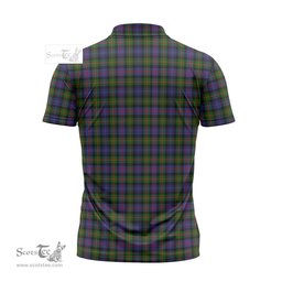ScotsTee Shop Scottish Murray of Atholl Modern Clan Crest Tartan Zipper Polo Shirt