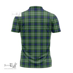 ScotsTee Shop Scottish Swinton Clan Crest Tartan Zipper Polo Shirt