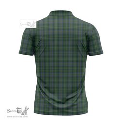 ScotsTee Shop Scottish Scott Hunting Clan Crest Tartan Zipper Polo Shirt