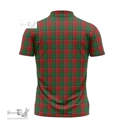 ScotsTee Shop Scottish Turnbull Dress Clan Crest Tartan Zipper Polo Shirt