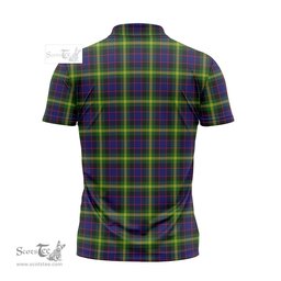 ScotsTee Shop Scottish Watson Modern Clan Crest Tartan Zipper Polo Shirt