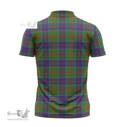 ScotsTee Shop Scottish Stewart of Appin Hunting Modern Clan Crest Tartan Zipper Polo Shirt