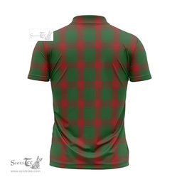 ScotsTee Shop Scottish Middleton Clan Crest Tartan Zipper Polo Shirt