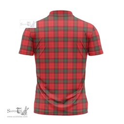 ScotsTee Shop Scottish Seton Modern Clan Crest Tartan Zipper Polo Shirt
