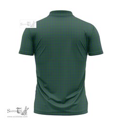 ScotsTee Shop Scottish Montgomery Clan Crest Tartan Zipper Polo Shirt