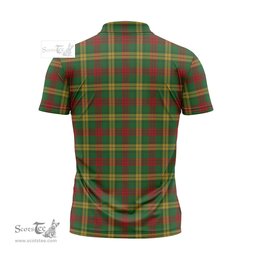 ScotsTee Shop Scottish MacMillan Society of Glasgow Clan Crest Tartan Zipper Polo Shirt