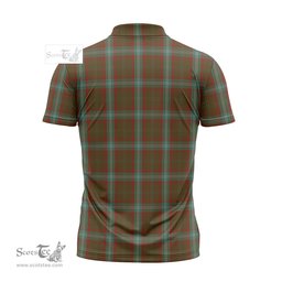 ScotsTee Shop Scottish Seton Hunting Clan Crest Tartan Zipper Polo Shirt