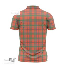 ScotsTee Shop Scottish Munro Ancient Clan Crest Tartan Zipper Polo Shirt