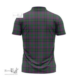 ScotsTee Shop Scottish MacLachlan Hunting Clan Crest Tartan Zipper Polo Shirt