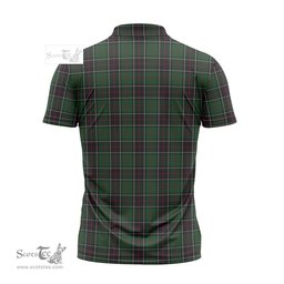 ScotsTee Shop Scottish Sinclair Hunting Clan Crest Tartan Zipper Polo Shirt
