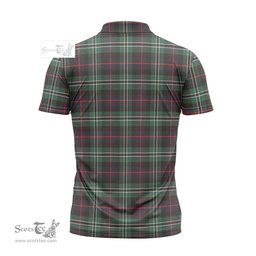 ScotsTee Shop Scottish Rollo Hunting Clan Crest Tartan Zipper Polo Shirt