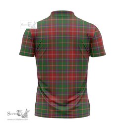 ScotsTee Shop Scottish Somerville Clan Crest Tartan Zipper Polo Shirt