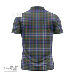 ScotsTee Shop Scottish Ogilvie (Ogilvy) Hunting Modern Clan Crest Tartan Zipper Polo Shirt