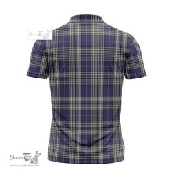 ScotsTee Shop Scottish Napier Clan Crest Tartan Zipper Polo Shirt