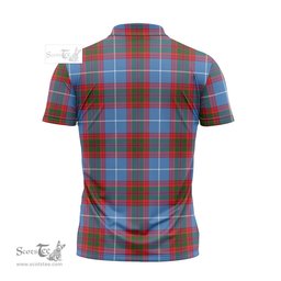 ScotsTee Shop Scottish Pennycook Clan Crest Tartan Zipper Polo Shirt