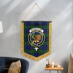 ScotsTee Shop Scottish Bannatyne Clan Crest Tartan Gonfalon Scottish Wall Hanging Banner