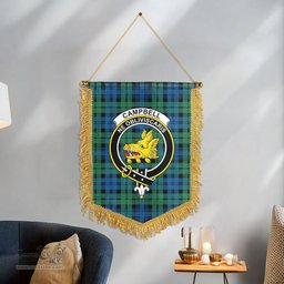ScotsTee Shop Scottish Campbell Ancient 02 Clan Crest Tartan Gonfalon Scottish Wall Hanging Banner