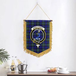 ScotsTee Shop Scottish Arbuthnot Modern Clan Crest Tartan Gonfalon Scottish Wall Hanging Banner