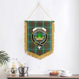 ScotsTee Shop Scottish Gayre Clan Crest Tartan Gonfalon Scottish Wall Hanging Banner