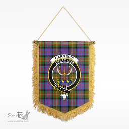 ScotsTee Shop Scottish Carnegie Ancient Clan Crest Tartan Gonfalon Scottish Wall Hanging Banner