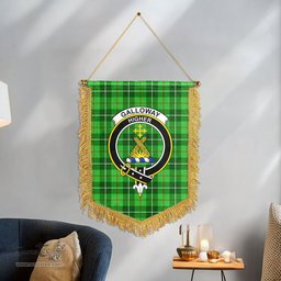 ScotsTee Shop Scottish Galloway District Clan Crest Tartan Gonfalon Scottish Wall Hanging Banner