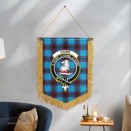 ScotsTee Shop Scottish Home Ancient Clan Crest Tartan Gonfalon Scottish Wall Hanging Banner