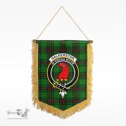 ScotsTee Shop Scottish Halkerston Clan Crest Tartan Gonfalon Scottish Wall Hanging Banner