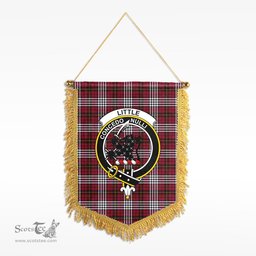 ScotsTee Shop Scottish Little Clan Crest Tartan Gonfalon Scottish Wall Hanging Banner