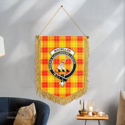 ScotsTee Shop Scottish MacMillan Clan Clan Crest Tartan Gonfalon Scottish Wall Hanging Banner