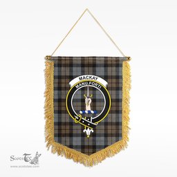 ScotsTee Shop Scottish MacKay Weathered Clan Crest Tartan Gonfalon Scottish Wall Hanging Banner