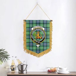 ScotsTee Shop Scottish MacThomas Ancient Clan Crest Tartan Gonfalon Scottish Wall Hanging Banner