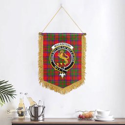 ScotsTee Shop Scottish MacKintosh Modern Clan Crest Tartan Gonfalon Scottish Wall Hanging Banner