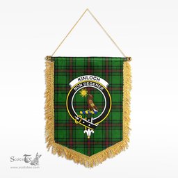 ScotsTee Shop Scottish Kinloch Clan Crest Tartan Gonfalon Scottish Wall Hanging Banner