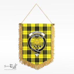 ScotsTee Shop Scottish MacLeod of Lewis Modern Clan Crest Tartan Gonfalon Scottish Wall Hanging Banner