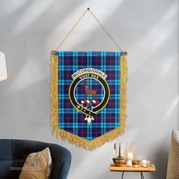 ScotsTee Shop Scottish McCorquodale Clan Crest Tartan Gonfalon Scottish Wall Hanging Banner